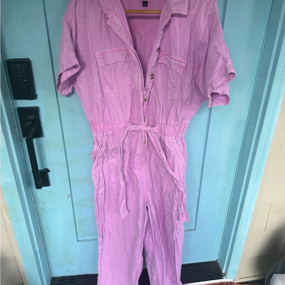Universal Thread Lavender Button-Up Jumpsuit